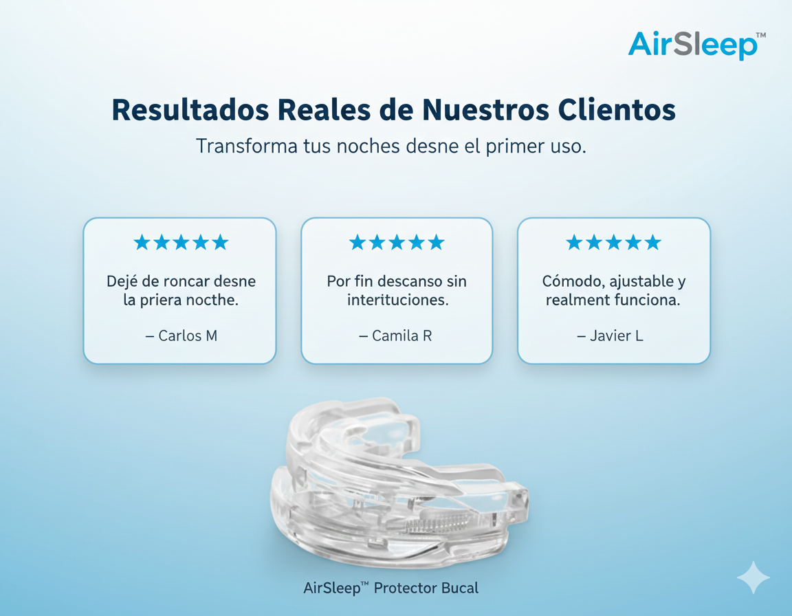 AirSleep™ Protector Bucal - Reduce el Ronquido.