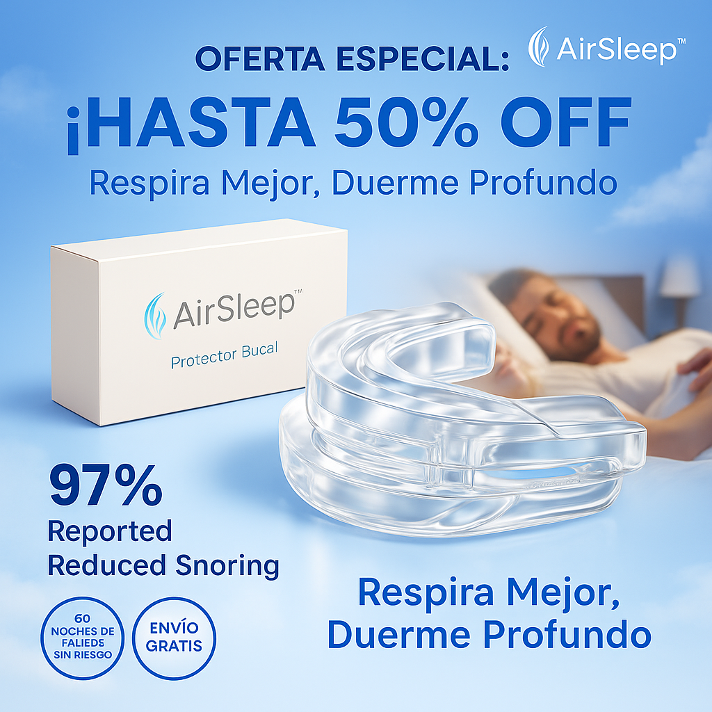 AirSleep™ Protector Bucal - Reduce el Ronquido.