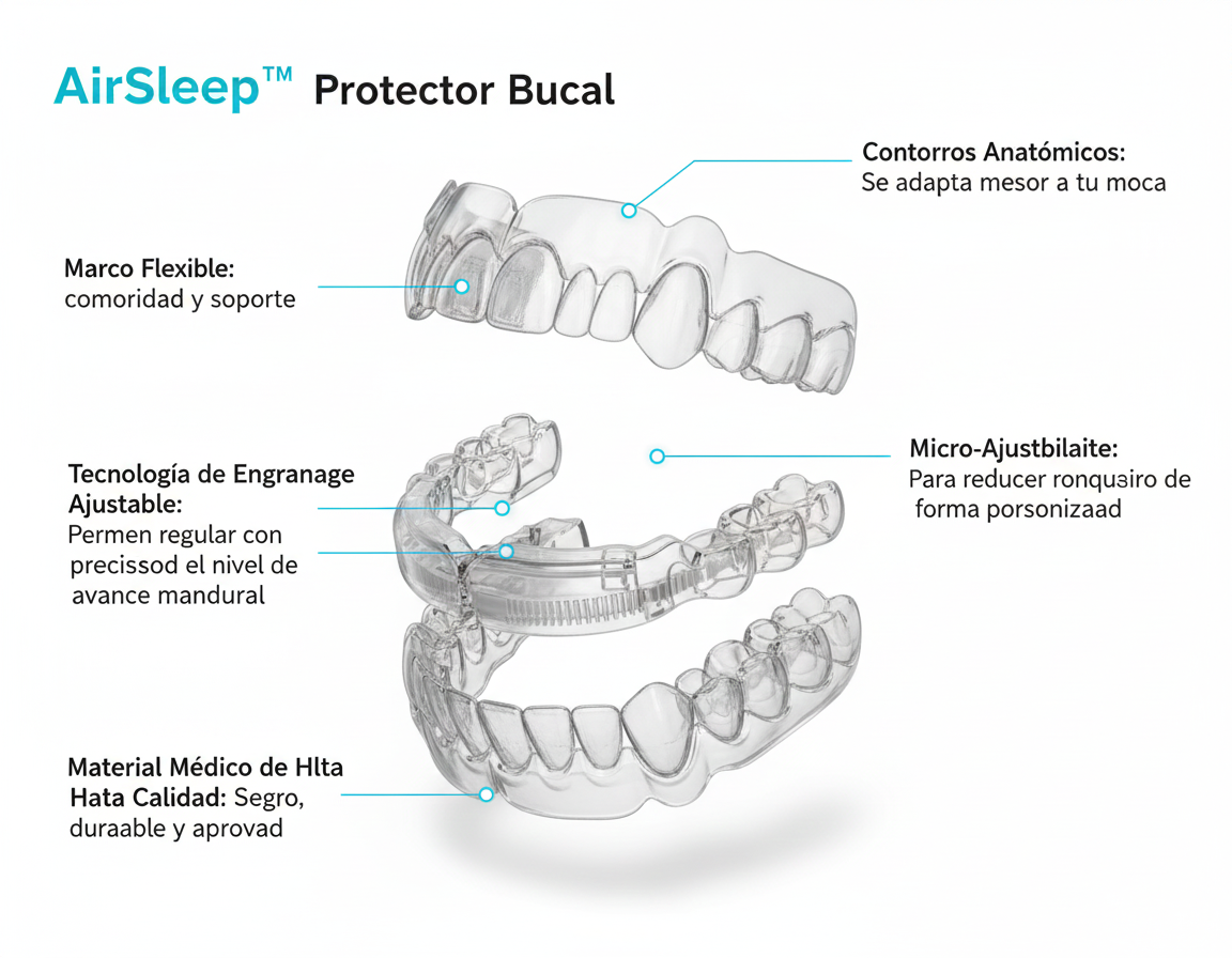 AirSleep™ Protector Bucal - Reduce el Ronquido.